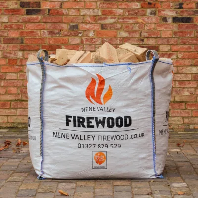 Kiln dried bulk bag of kiln dried hardwood logs