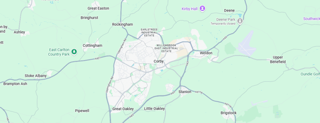 Corby Map
