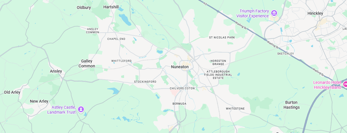 Nuneaton Map