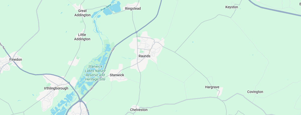 Raunds Map